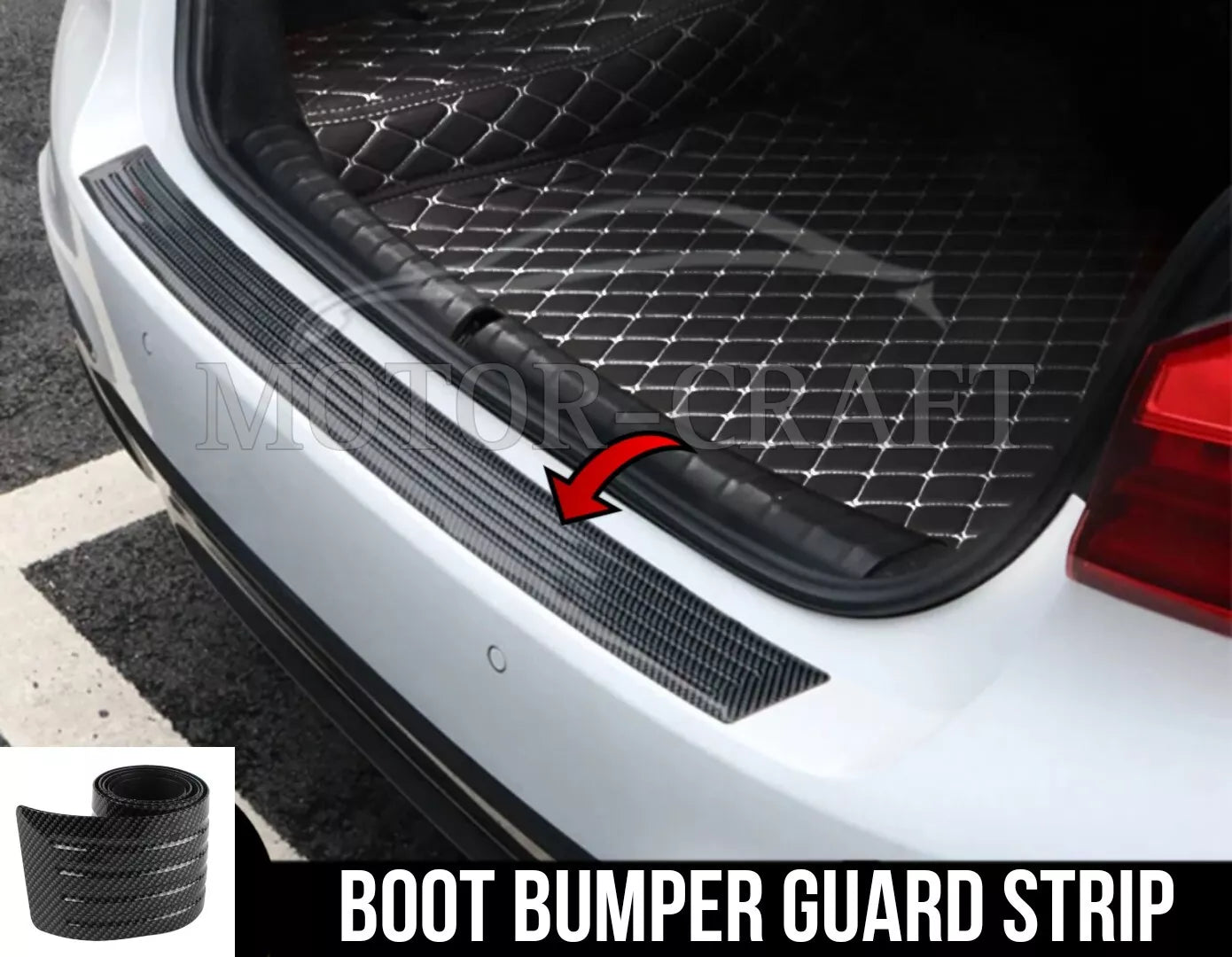 For VW GOLF MK6 MK7 MK8 BOOT TRUNK BUMPER PROTECTOR GUARD TRIM SILL LIP RUBBER