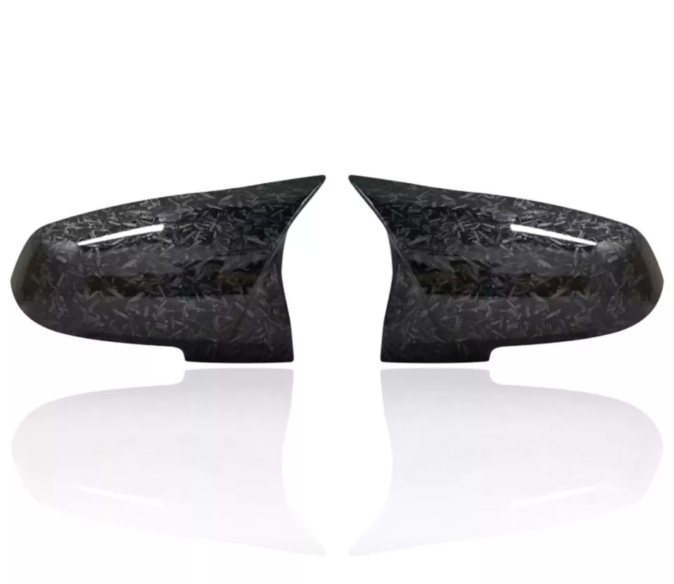 For BMW 3 4 SERIES F30 F31 F32 F33 F36FORGED CARBON LOOK SIDE MIRROR COVERS SPORT