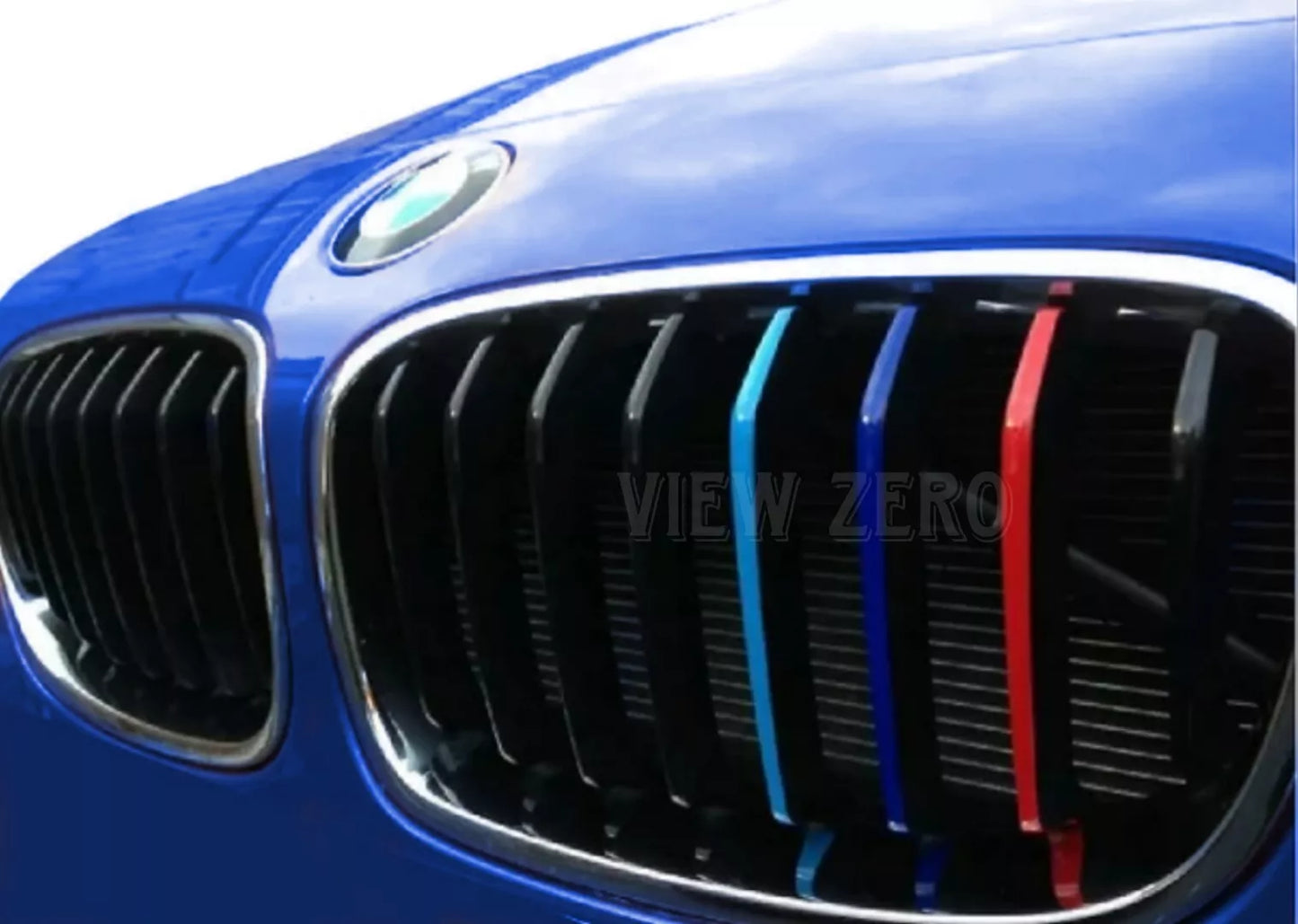 For BMW Kidney Grill M Sport Stripes Sticker Decals F20 F21 F30 F10 E60 F34 Fits All