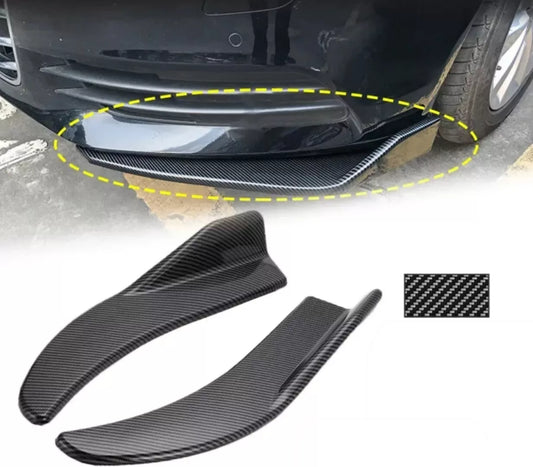 For HONDA CIVIC Type-R Front Bumper Side Splitters Spoiler Carbon Effect Fit All