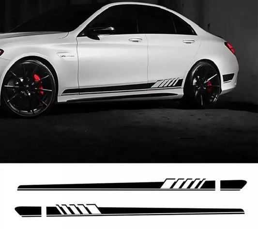 Vinyl Stickers For Mercedes C E CLASS Side Stripes C63 E63 AMG Edition Decals