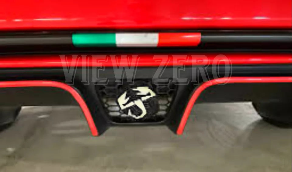 For FIAT 500 ABARTH 595 695 ITALIAN ITALY FLAG Vinyl Decal Grill Bumper Stickers