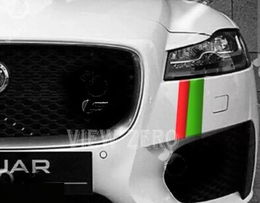 For JAGUAR R-Sport XE XF F-Pace Type XJR R-S Stickers Front Bumper Vinyl Decals