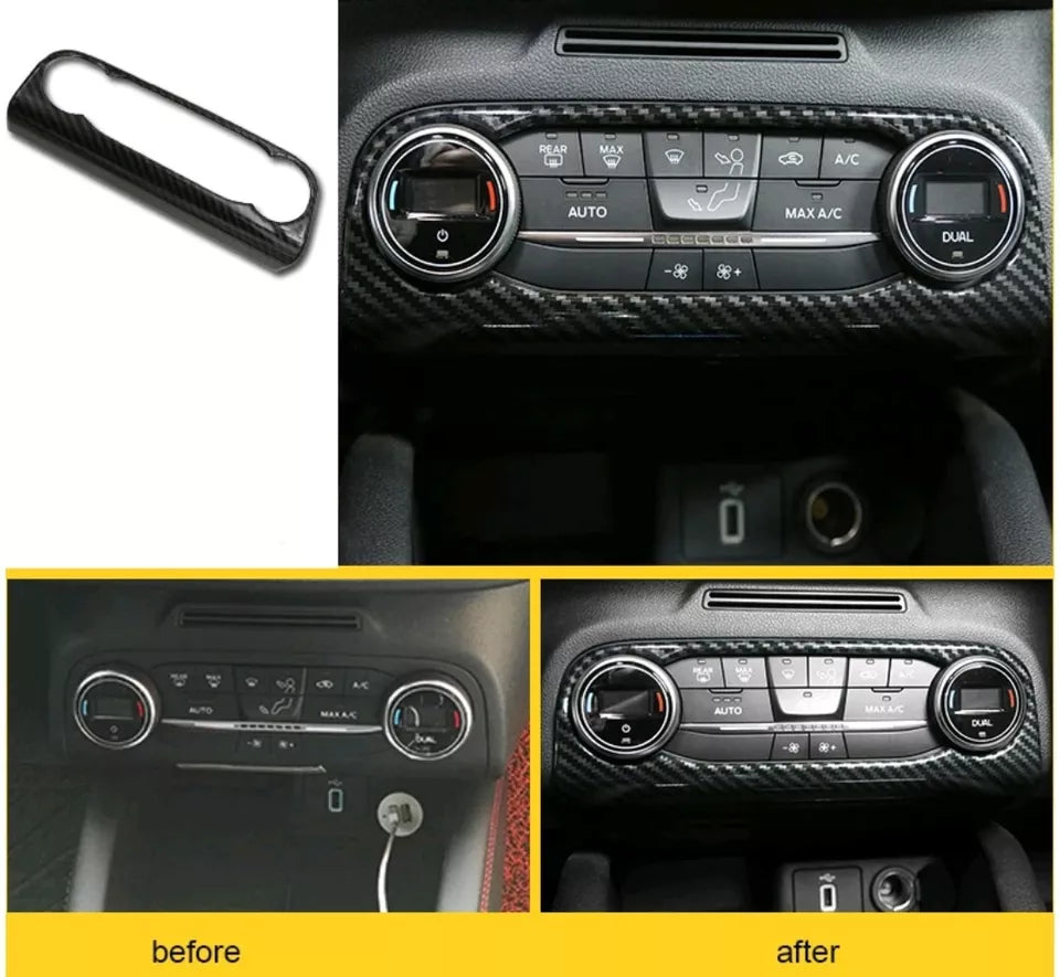 For FORD FOCUS MK4 2019-2021 interior Buttons Frame Cover Carbon Effect Sport