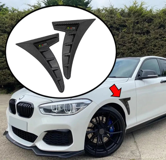 For BMW 1 SERIES F20 F21 Side Fender Vent Trim Carbon Effect Sport 135 M140i