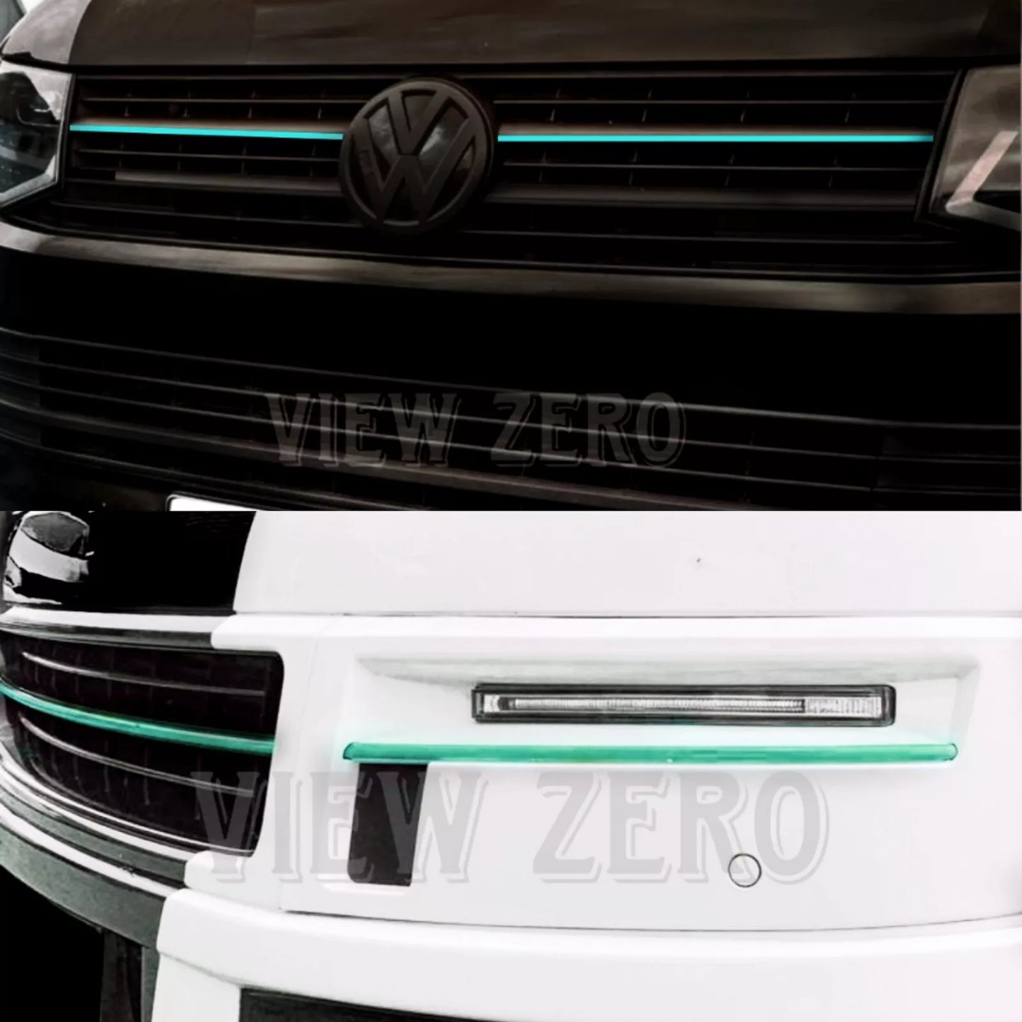 For VW T5 T6 Transporter Front grill Stripes Bumper Stickers Vinyl Decals