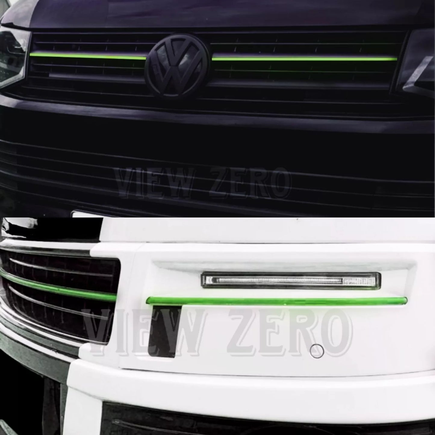 For VW T5 T6 Transporter Front grill Stripes Bumper Stickers Vinyl Decals