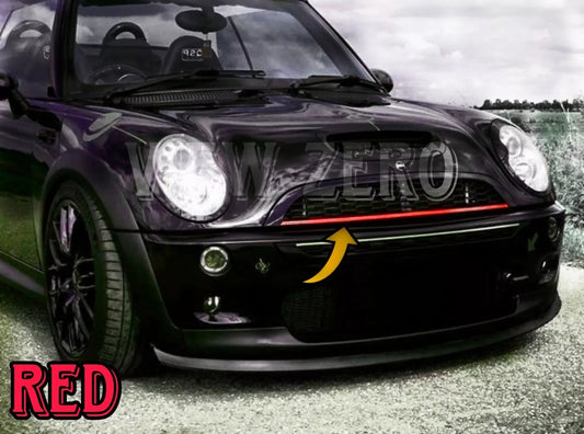 For MINI COOPER R50 R53 R55 R56 R57 Front Grill Stripe Trim Sticker Strip Sport